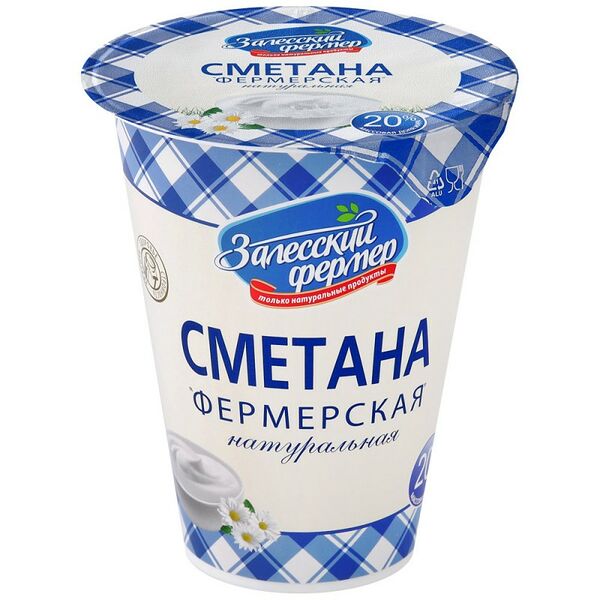 Сметана Залесский фермер 20%