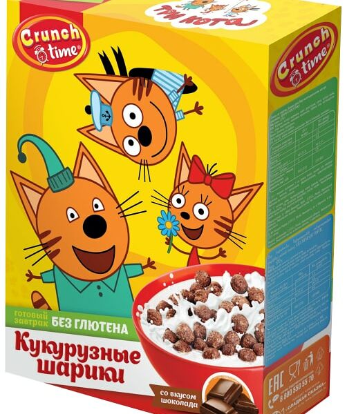 Сухой завтрак Crunch Time Три кота 170г