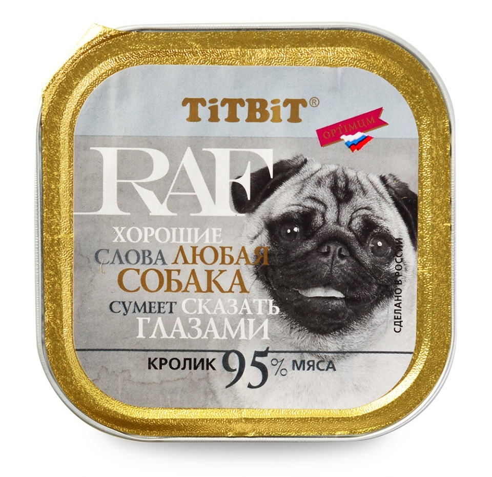 

Корм для собак Titbit RAF Кролик