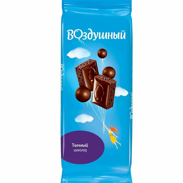 Шоколад тёмный Воздушный пористый, 85г