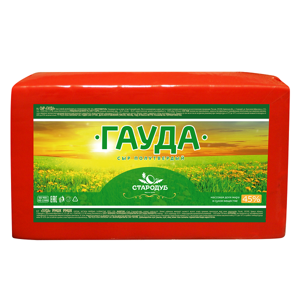 Сыр Стародуб Гауда 45% ~5,2 кг бзмж