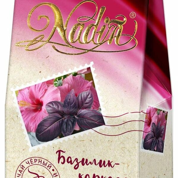 Чай черный Базилик-каркадэ