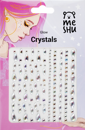 

Наклейки-стразы Meshu Glow, 16х10.5см