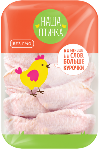 

Крыло цыпленка-бройлера Наша птичка охлажденное вес