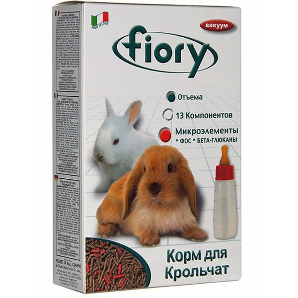 Fiory Корм для крольчат гранулированный Puppypellet 850 г