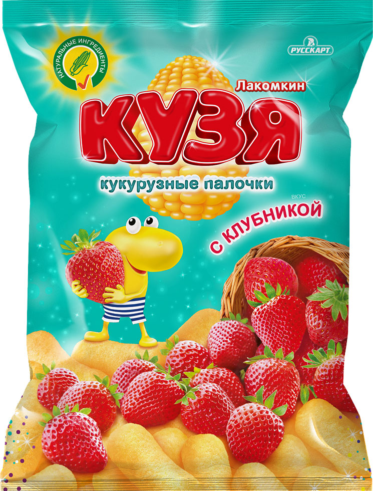 

Кукурузные палочки Кузя Лакомкин Клубника