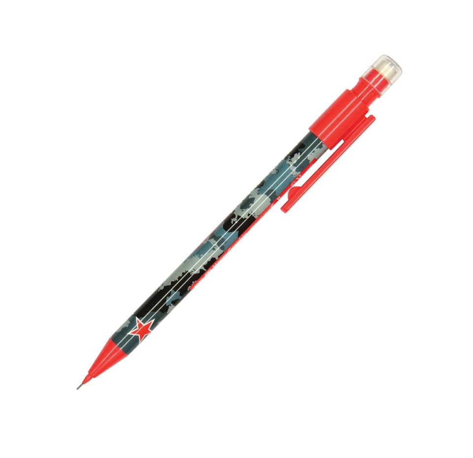 

Карандаш механический Bruno Visconti HappyGraphix Military blue с ластиком 0.7 мм
