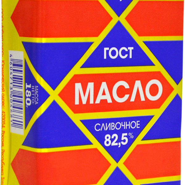 Масло сливочное Азбука сыра Традиционное 82,5%