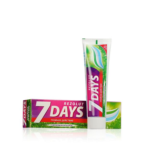 Зубная паста 7 days тройное действие