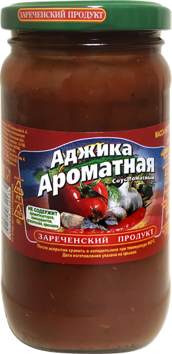

Аджика ЗАРЕЧЕНСКИЙ ПРОДУКТ Ароматная, 350г