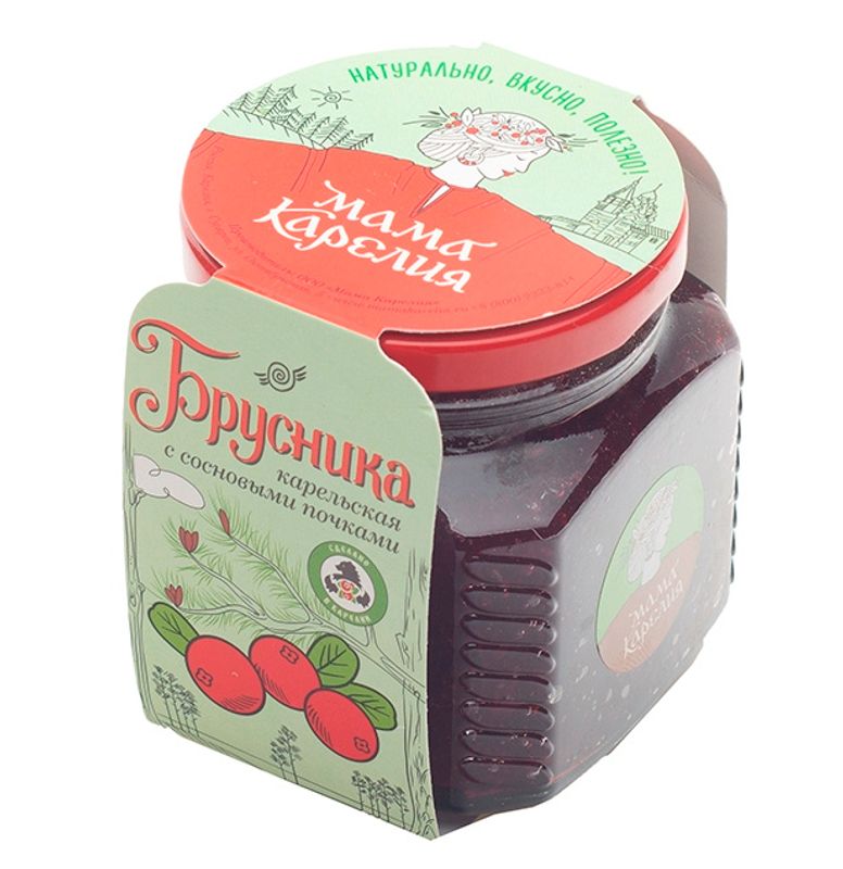 

Варенье Мама Карелия брусника с сосновыми почками 250 г