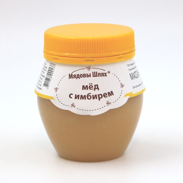 Мед с имбирем «Медовые рецепты здоровья» Мядовы шлях банка пластик 350 г РБ