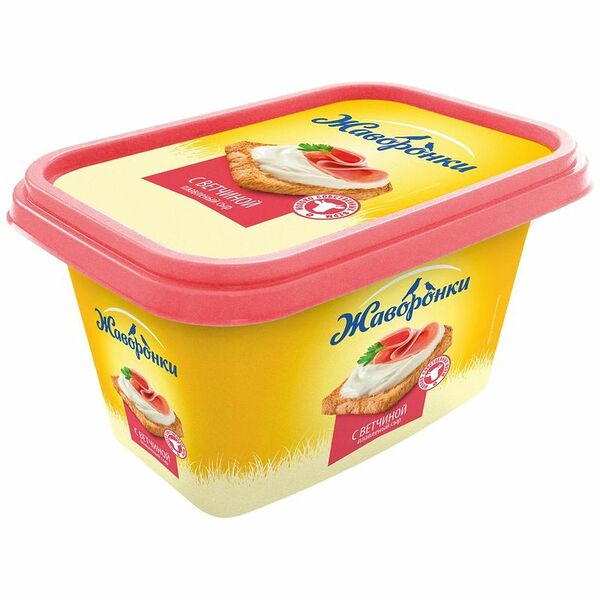 Сыр Жаворонки плавленный с ветчиной 45% 370г