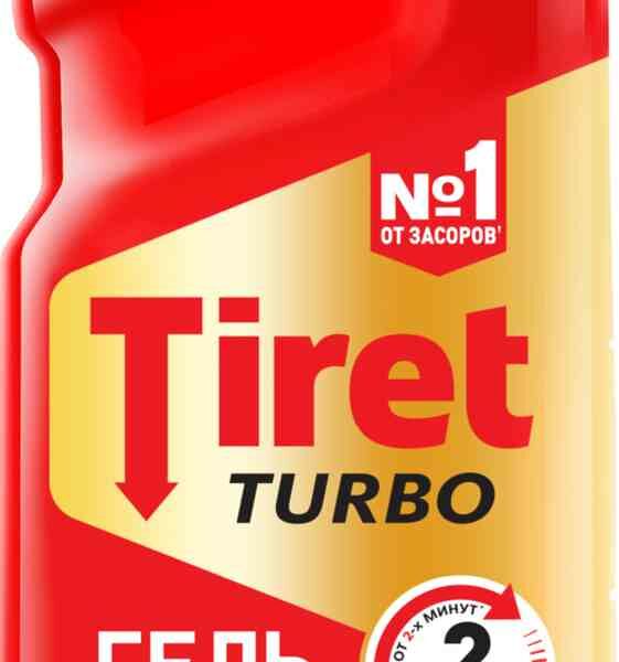 Гель Tiret Turbo для удаления засоров, 0.5 л