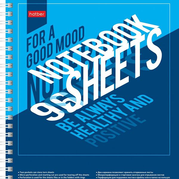 Бизнес-тетрадь 96л А5 обложка с карманом, Отражение, 073937