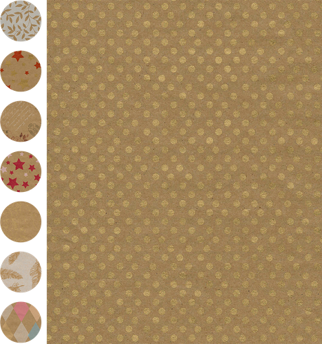 Бумага упаковочная Крафт 70х100см Арт. БКР70-100, в ассортименте