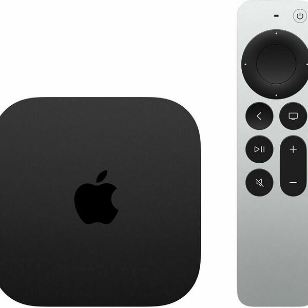 Медиаплеер Apple TV 4K 64GB (MXH02RS/A),  Gen. 2, A12, 1Gb Eth, WiFi 6 (802.11ax), BT 5.0, HDMI 2.1 (mod. A2169), Remote 2-gen.