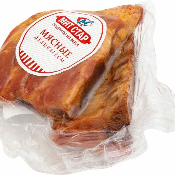 Ребрышки свиные Мит стар копчёно-варёные