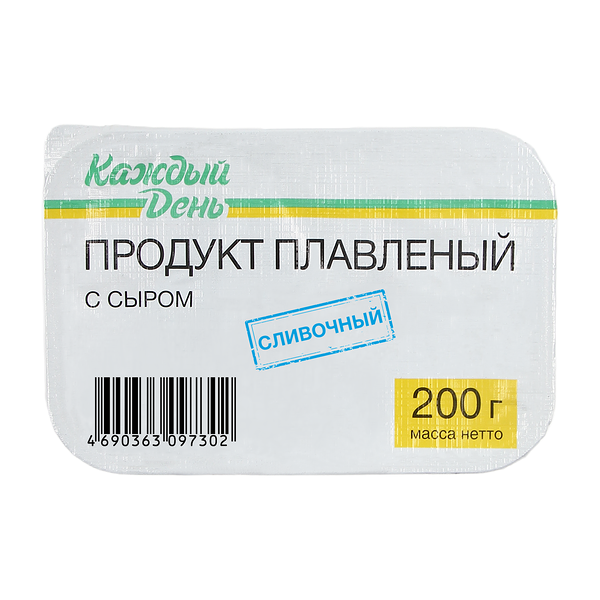 Продукт плавленый с сыром Каждый день Сливочный 50%