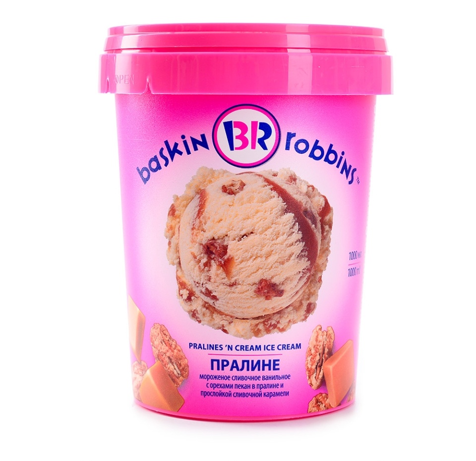 

Мороженое Baskin Robbins Пралине 1 л