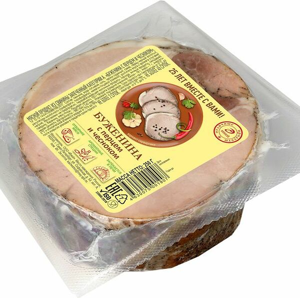 Буженина Иней С Перцем и Чесноком из свинины запеченная 250 г