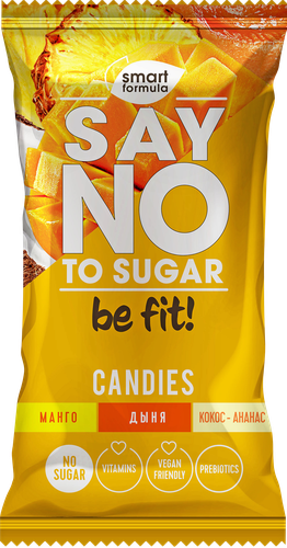 

Карамель Smart Formula Say no to sugar Тропический микс без сахара 60 г