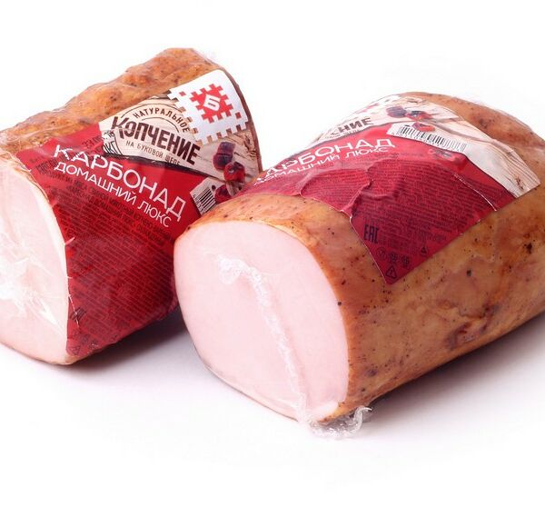 Продукт из свинины КАРБОНАД ДОМАШНИЙ к/в мясн в/у порц.нар. Брестский МК
