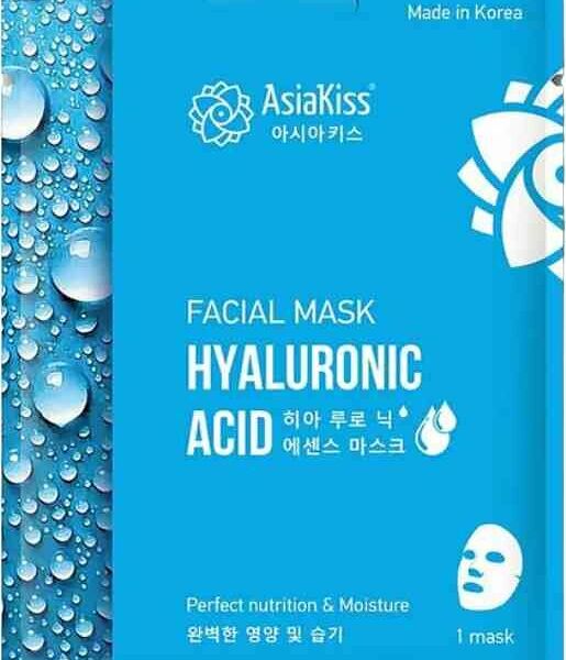 Тканевая маска для лица AsiaKiss с гиалуроновой кислотой