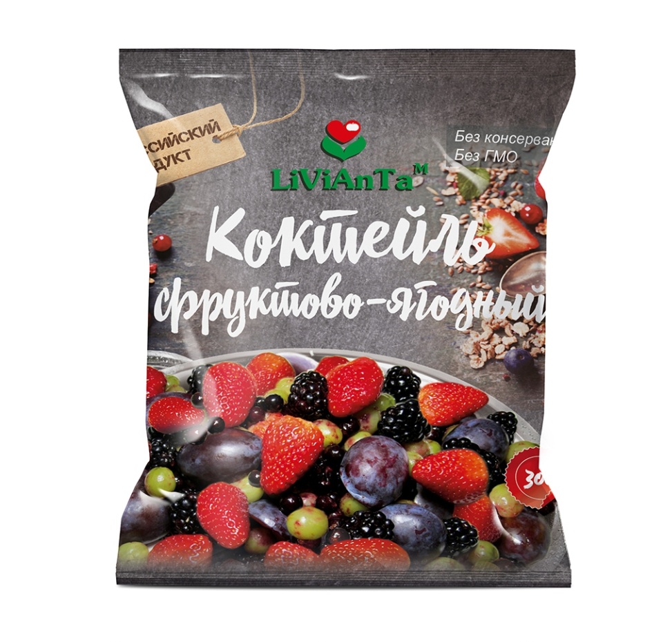 

Коктейль LiViAnTa Фруктово-ягодный 300 г