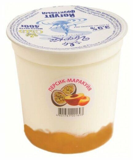 Йогурт Царка с наполнителем Персик-маракуйя 3,5%