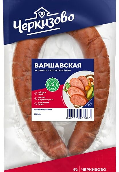 Колбаса Черкизово Варшавская полукопченая 350г