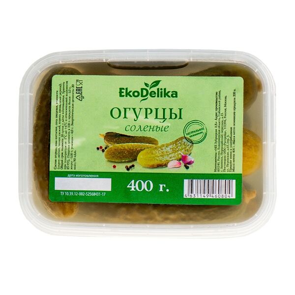 Огурцы соленые EkoDelika