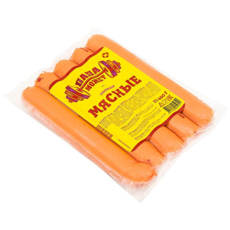 

Сосиски Папа может Мясные 400 г