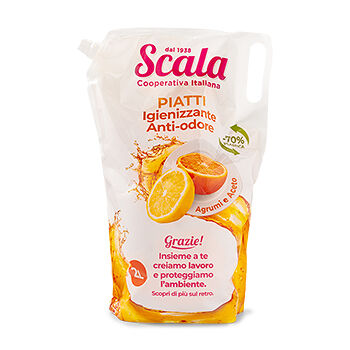 Жидкость для мытья посуды Scala с ароматом лимона piatti agrum 2л, Италия