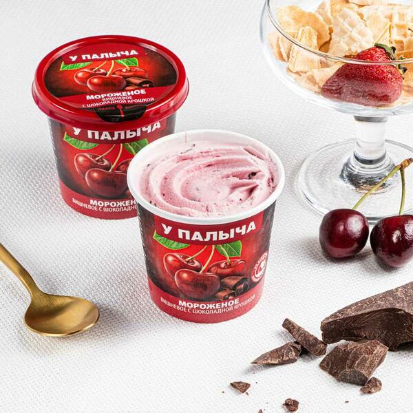 Мороженое Вишневое с шоколадной крошкой 90 г