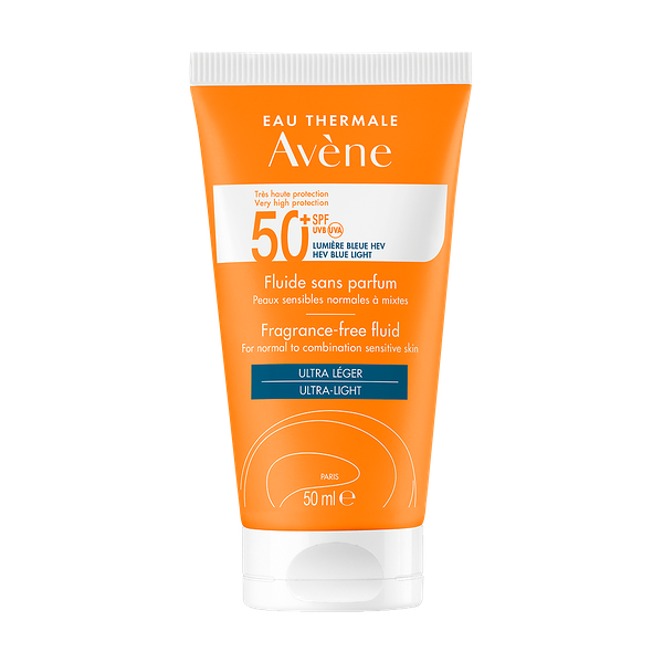 Avene солнцезащитный флюид SPF50+ без отдушек 50 мл