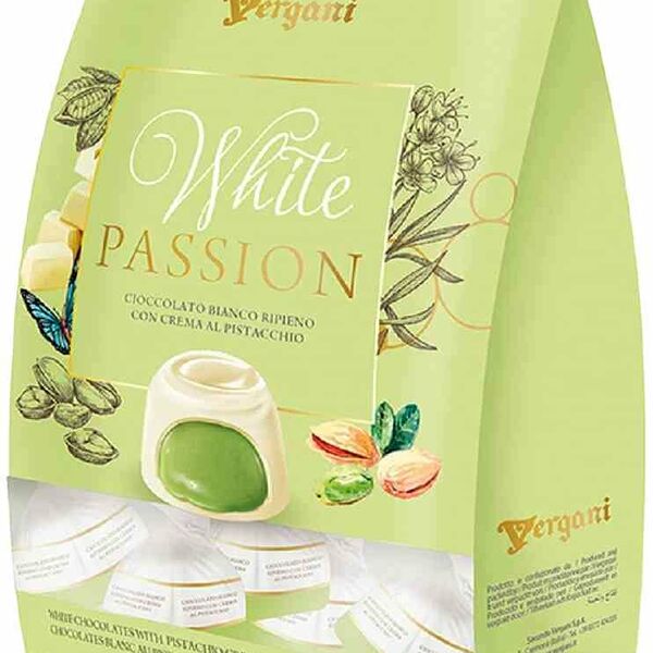 Конфеты из белого шоколада Vergani пралине с фисташковым кремом, 120 г