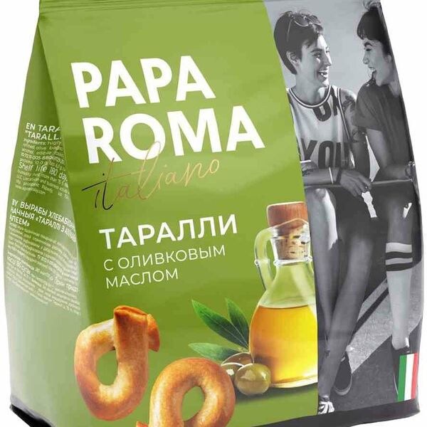 Таралли Papa Roma с оливковым маслом