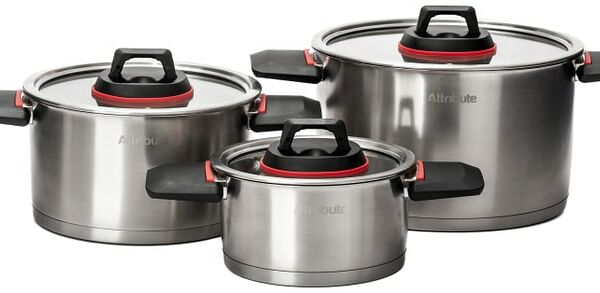 Набор кастрюль с крышками Attribute Royal 6 предметов