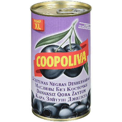 Маслины Coopoliva без косточки, размер XL