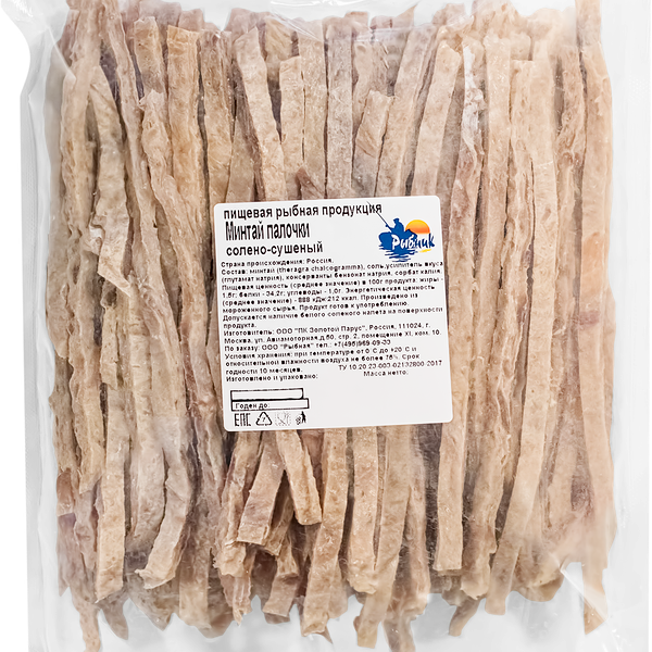 Минтай Рыбник палочки солено-сушеные весовые