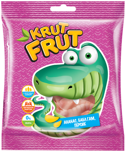 

Мармелад жевательный KRUTFRUT Червячки, 70г