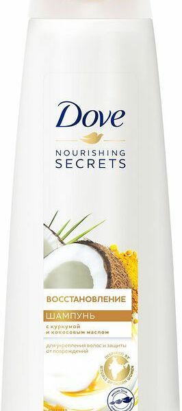 Шампунь Dove Nourishing Secrets Восстановление с куркумой и кокосовым маслом