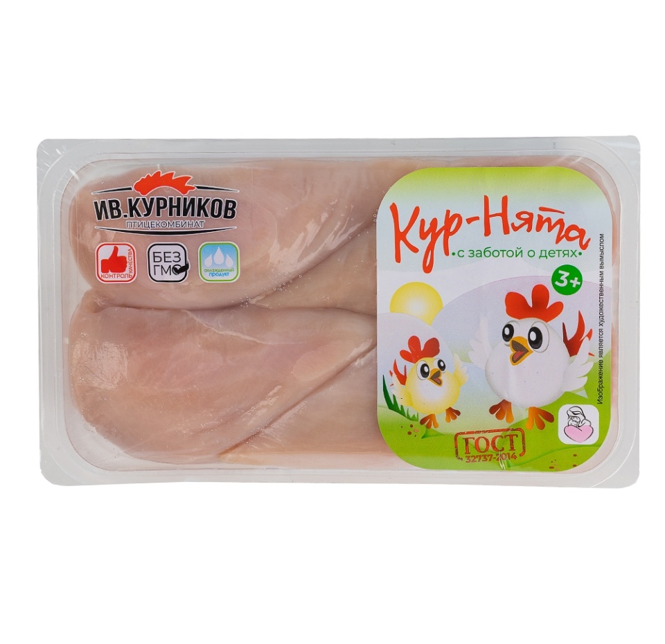 

Филе большое цыплёнка-бройлера Кур-Нята 650 г