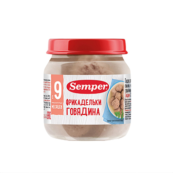 

Фрикадельки Semper из говядины с 9 месяцев 100г