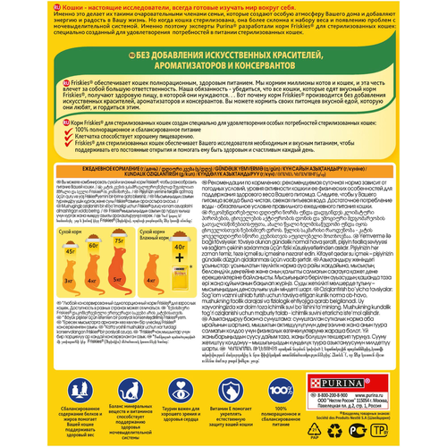 

Сухой корм для стерилизованных кошек Friskies с кроликом и овощами 300 г