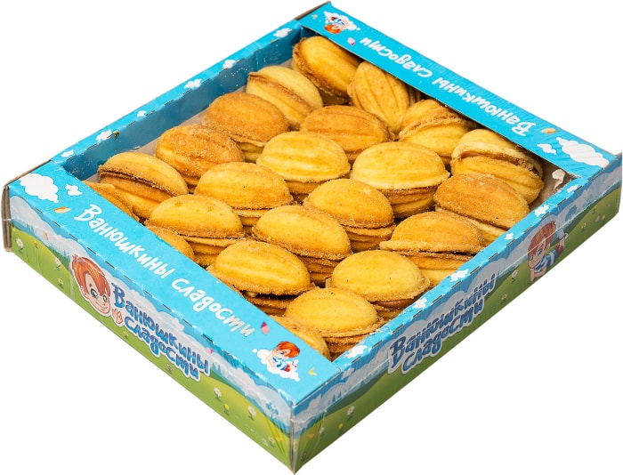 

Печенье Ванюшкины сладости сдобное Орешки из детства с начинкой 500 г