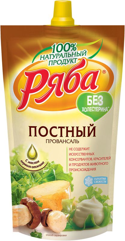 

Соус майонезный Ряба Постный провансаль 50 % 372 г