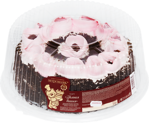 

Торт Метрополис Пьяная вишня 1.5 кг