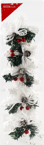 

Набор елочных украшений Homeclub Классическое рождество Звезды 10 см пластик EG68-17F53010W 5 шт